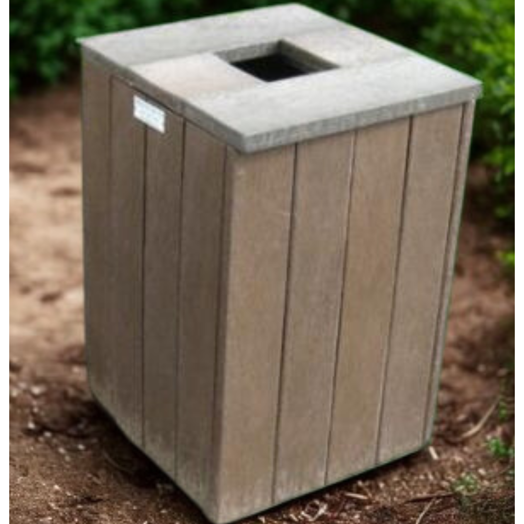 Bin with top open hole
